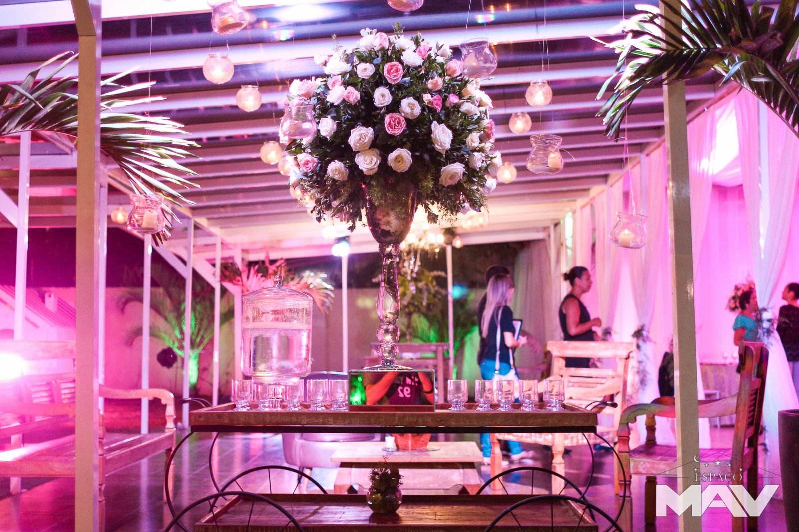 Casamento – Decoração Rústica – Rosa E Azul